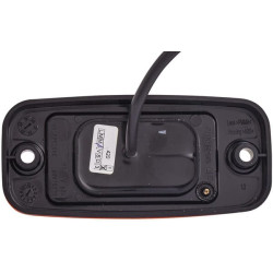 Žymeklis LED, stačiakampis, 12V, gintaras, užsukamas, 2 šviesos diodai, Hella 2PS345600001