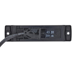 Šviesos diodas, 1,20 W, stačiakampis, 24 V, geltonas, užsukamas, 130x32 mm, greitoji nuoroda, 1 LED, Hella 2PS008645611