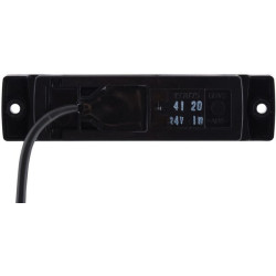 Šviesos diodas, 1,20 W, stačiakampis, 24 V, geltonas, užsukamas, 100x32 mm, 1 LED, Hella 2PS008645001
