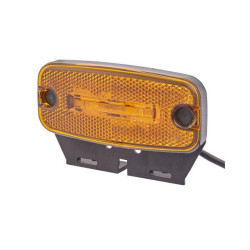 Šviesos diodas, 0,70 W, stačiakampis, 12 V, gintaro spalvos, užsukamas, 2 šviesos diodai, Hella 2PS345600061