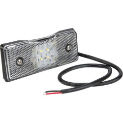 Žymeklis LED, stačiakampis, 12/24V, baltas, užsukamas, Britax L4600LDV
