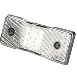 Žymeklis LED, stačiakampis, 12/24V, baltas, užsukamas, Britax L4600LDV