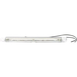 Žymeklis LED, stačiakampis, 12/24V, skaidrus, užsukamas, 246x20x40mm, Waś 14003000180