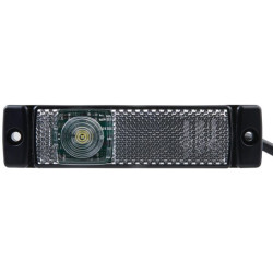 Šviesos diodas, 1,20 W, stačiakampis, 24 V, baltas, užsukamas, 130x32 mm, greitoji nuoroda, 1 LED, Hella 2PG008645631