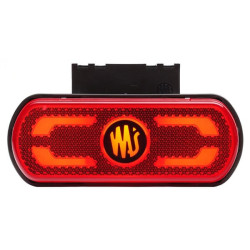 Žymeklis LED, raudonas, stačiakampis, 12-24V, 133,8x53x25mm,"SAFETY LINE", Kramp LA30081