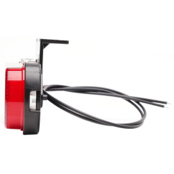 Žymeklis LED, raudonas, stačiakampis, 12-24V, 133,8x53x25mm,"SAFETY LINE", Kramp LA30081