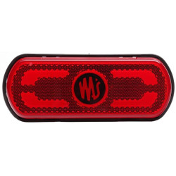 Žymeklis LED, raudonas, stačiakampis, 12-24V, 133,8x53x25mm,"SAFETY LINE", Kramp LA30081