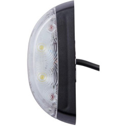 Šviesos diodas, 4W, stačiakampis, 12V, raudona/balta, užsukamas, 92x37x42mm, 4 šviesos diodai, Hella 2XS205020041