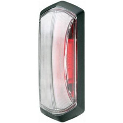 Šviesos diodas, 4W, stačiakampis, 12V, raudona/balta, užsukamas, 92x37x42mm, 4 šviesos diodai, Hella 2XS205020041