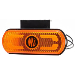 Žymeklis LED, gintaro spalvos, stačiakampis, 12-24V, 133,8x53x25mm "SAFETY LINE", Kramp LA30082