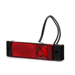 Žymeklis LED, stačiakampis, 12-24V, 130x32x20mm, Kramp LA30144