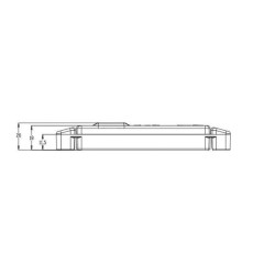 Žymeklis LED, stačiakampis, 12-24V, 130x32x20mm, Kramp LA30144