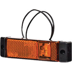 Žymeklis LED, stačiakampis, 12-24V, 130x32x20,5mm, Kramp LA30130
