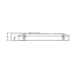 Žymeklis LED, stačiakampis, 12-24V, 130x32x20,5mm, Kramp LA30130