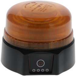 Švyturys LED, įkraunamas, nuotolinio valdymo pultas, 19 W, gintaro spalvos, magnetinis, Ø 114 x 104 mm LA20091