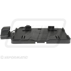Valstybinio numerio laikiklis LED, 12-24V, kvadratinis, click connect sistema (Jaeger) VLC2399