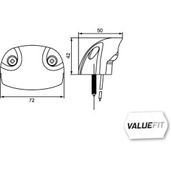Valstybinio numerio apšvietimas LED, apvalus, Hella 2KA357013001