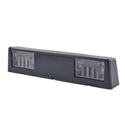 Valstybinio numerio apšvietimas 5W, stačiakampis, 12/24V, baltas, užsukamas, 266x45mm, ašmenų gnybtas, Hella 2KA004525001
