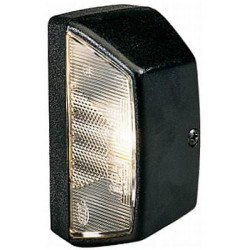 Valstybinio numerio apšvietimas 10W, stačiakampis, 12/24V, baltas, užsukamas, 102x55x56,5 mm, ašmenų gnybtas, Hella 2KA003389061