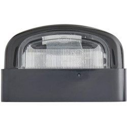 Valstybinio numerio apšvietimas 5W, stačiakampis, 12V, skaidrus, užsukamas, 105x63mm, ašmenų gnybtas, Hella 2KA001386281