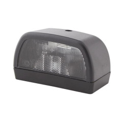 Valstybinio numerio apšvietimas 10W, stačiakampis, 12V, juodas, užsukamas, 102x56,5 mm, Hella 2KA998523001