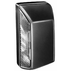 Valstybinio numerio apšvietimas 10W, stačiakampis, 12/24V, baltas, užsukamas, 102x55x56,5 mm, ašmenų gnybtas, Hella 2KA003389068