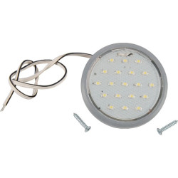 Vidinis šviesos diodas, 3,50 W, 85 lm, apvalus, 12 V, baltas, Ø 58 mm, 19 LED, gopart LA50003