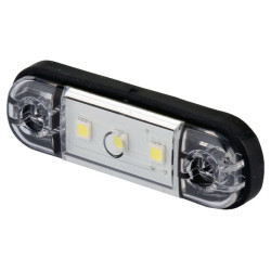 Vidinis LED apšvietimas, stačiakampis, 12/24V, baltas, užsukamas, 84x24mm, Waś 1400300723