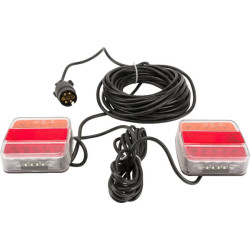 Šviesos komplektas LED magnetinis 12m laidas LA65014