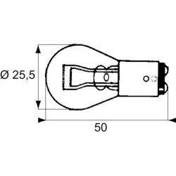 Lemputė 24V 5W/21W Raico 002078241