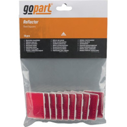 Atšvaitas, raudonas, kvadratinis LA75012