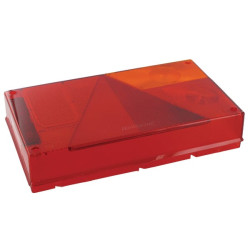 Šviesus objektyvas, gintarinis/raudonas, stačiakampis LH/RH/galinis Aspöck 188452007