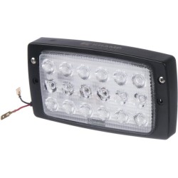 Case - IH CS100 LA80300 Darbinis šviesos diodas, 27W, 3375lm, stačiakampis, 10-30V, baltas, AMP kištukas, Combo, 18 LED, Kramp