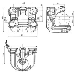 Case - IH CS100 00670040A02 Buksyravimo rutulio jungtis