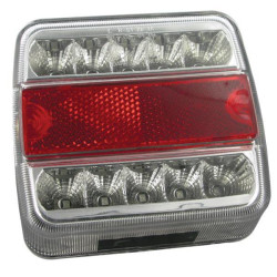 Galinis šviesos diodas, 1W, kvadratinis, 12V, 106x35x98mm, 18 LED, gopart LA99190GP