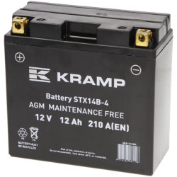 Baterija 12V 12Ah 210A uždara Kramp SBA1212KR