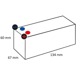 Baterija 12V 3.2Ah uždaryta Kramp SBA03212KR