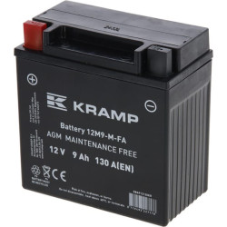 Akumuliatorius 12V 9Ah 130A uždarytas Kramp SBA912130KR