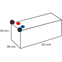 Baterija 12V 12Ah uždaryta Kramp SBA1212WKR
