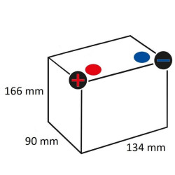 Baterija 12V 14Ah 210A uždaryta Kramp SBA1412210KR