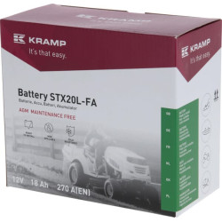 Baterija 12V 18Ah 270A uždaryta Kramp SBA1812270KR