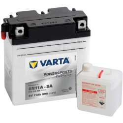 Baterija 6V 11Ah 80A Powersports Freshpack VARTA 011014008I314PS