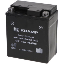 Baterija 12V 6Ah 90A uždaryta Kramp YTX7LBSKR