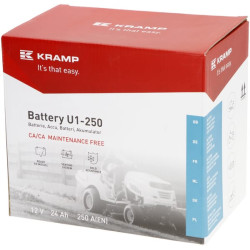 Baterija 12V 24Ah 250A uždaryta Kramp U19BKR