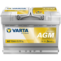 Baterija 12V 70Ah 760A A7 VARTA Dynamic AGM 570901076