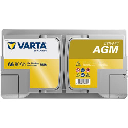 Baterija 12V 80Ah 800A A6 VARTA Dynamic AGM 580901080