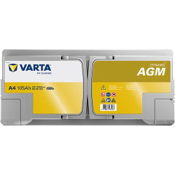 Baterija 12V 105Ah 950A A4 VARTA Dynamic AGM 605901095