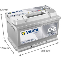 Baterija 12V 65Ah 650A D54 VARTA Dynamic EFB 565500065