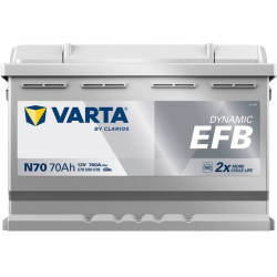 Baterija 12V 70Ah 760A N70 VARTA Dynamic EFB 570500076