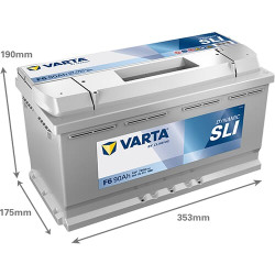 Akumuliatorius 12V 90Ah 720A F6 VARTA Dynamic SLI 590122072